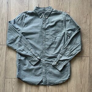 Banana Republic 100% Stretch Cotton Oxford Button-Down Green Shirt Men’s Large